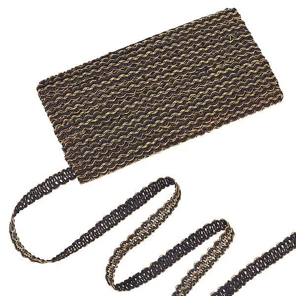 PandaHall PH 12 Yard Woven Braid Trim Black Braided Lace Trim Ribbons 15mm Gimp Braid Trim Curtain Fabric Trim Metallic Upholstery Trim for... 
PandaHall PH 12 Yard Woven Braid Trim Black Braided Lace Trim Ribbons 15mm Gimp Braid Trim Curtain Fabric Trim Metallic Upholstery Trim for...