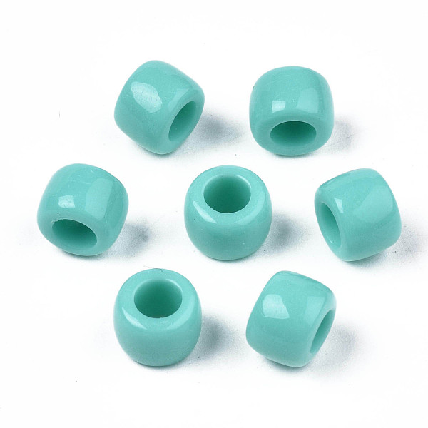 PandaHall Opaque Acrylic European Beads, Large Hole Beads, Rondelle, Pale Turquoise, 8x6mm, Hole: 4mm, about 2033pcs/500g Acrylic Rondelle
PandaHall Opaque Acrylic European Beads, Large Hole Beads, Rondelle, Pale Turquoise, 8x6mm, Hole: 4mm, about 2033pcs/500g Acrylic Rondelle