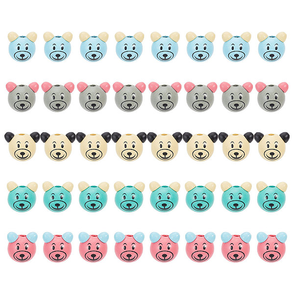 PandaHall Globleland 40Pcs 5 Colors Wood European Beads, Large Holes Beads, Bear, Mixed Color, 25x31x24mm, Hole: 6mm, 8pcs/color Wood Bear..., Multicolor
PandaHall Globleland 40Pcs 5 Colors Wood European Beads, Large Holes Beads, Bear, Mixed Color, 25x31x24mm, Hole: 6mm, 8pcs/color Wood Bear..., Multicolor