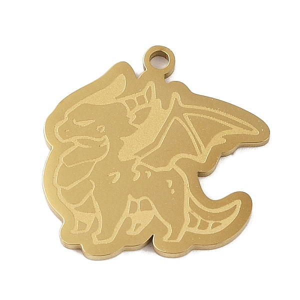 PandaHall 304 Stainless Steel Pendants, Pterosaur Charm, Golden, 21.5x22x1.5mm, Hole: 1mm 304 Stainless Steel Dinosaur
PandaHall 304 Stainless Steel Pendants, Pterosaur Charm, Golden, 21.5x22x1.5mm, Hole: 1mm 304 Stainless Steel Dinosaur