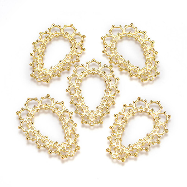 PandaHall Tibetan Style Alloy Pendants, Lead Free and Cadmium Free, Drop, Golden, 48x32x1.5mm, Hole: 1.5mm Alloy Teardrop
PandaHall Tibetan Style Alloy Pendants, Lead Free and Cadmium Free, Drop, Golden, 48x32x1.5mm, Hole: 1.5mm Alloy Teardrop