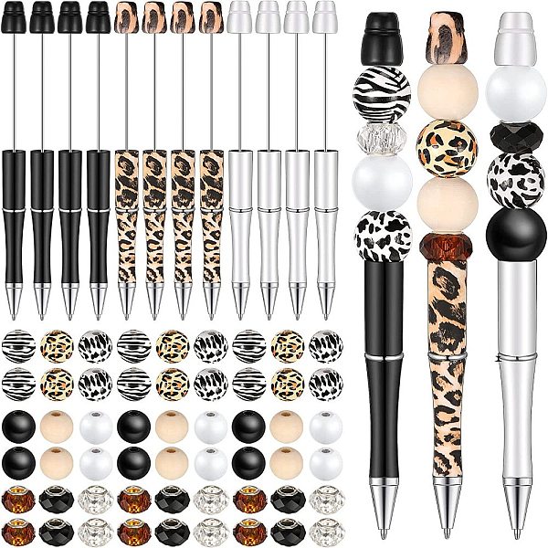 PandaHall Leopard Print Pattern Plastic Ball-Point Pen, Beadable Pen, for DIY Personalized Pen with Wood Round & Rhinestones Beads, Camel..., Brown
PandaHall Leopard Print Pattern Plastic Ball-Point Pen, Beadable Pen, for DIY Personalized Pen with Wood Round & Rhinestones Beads, Camel..., Brown