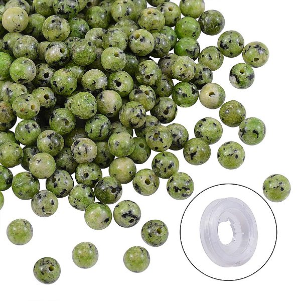 PandaHall DIY Jewelry Bracelet Making Kits, 200Pcs 6mm Dyed Round Natural White Jade Beads and Flat Elastic Thread, Olive, 6mm, Hole: 1mm..., Green
PandaHall DIY Jewelry Bracelet Making Kits, 200Pcs 6mm Dyed Round Natural White Jade Beads and Flat Elastic Thread, Olive, 6mm, Hole: 1mm..., Green