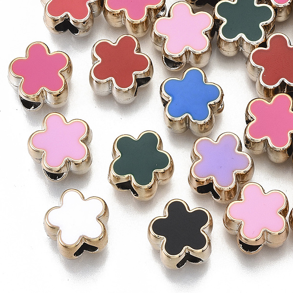 PandaHall UV Plating Acrylic European Beads, with Enamel, Large Hole Beads, Flower, Mixed Color, Light Gold, 13x13.5x9mm, Hole: 5mm Acrylic..., Multicolor
PandaHall UV Plating Acrylic European Beads, with Enamel, Large Hole Beads, Flower, Mixed Color, Light Gold, 13x13.5x9mm, Hole: 5mm Acrylic..., Multicolor