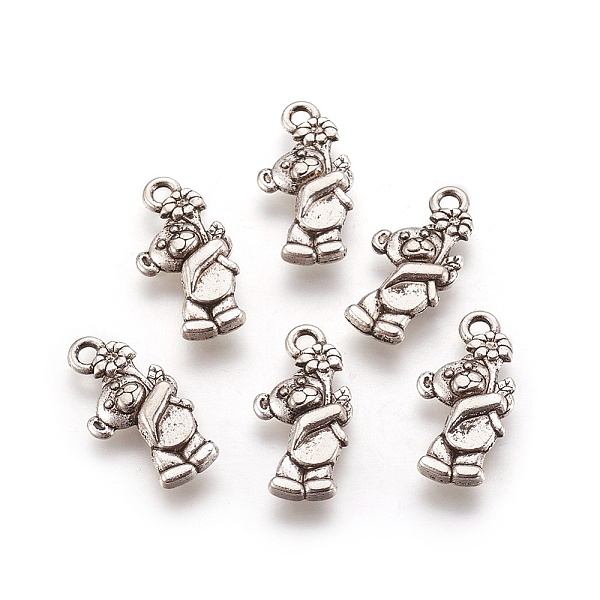 PandaHall Zinc Tibetan Style Alloy Pendants, Cadmium Free & Lead Free, Bear, Antique Silver Color, Size: about 19mm long, 9mm wide, 3mm...
PandaHall Zinc Tibetan Style Alloy Pendants, Cadmium Free & Lead Free, Bear, Antique Silver Color, Size: about 19mm long, 9mm wide, 3mm...