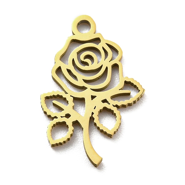 PandaHall Ion Plating(IP) 316L Surgical Stainless Steel Pendants, Laser Cut, Rose Charm, Real 18K Gold Plated, 17x11x1mm, Hole: 1.5mm 316L...
PandaHall Ion Plating(IP) 316L Surgical Stainless Steel Pendants, Laser Cut, Rose Charm, Real 18K Gold Plated, 17x11x1mm, Hole: 1.5mm 316L...