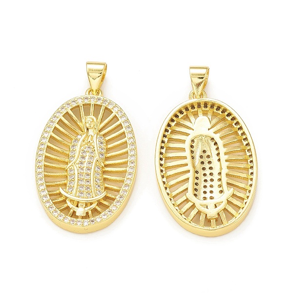 PandaHall Rack Plating Brass Micro Pave Cubic Zirconia Pendants, Cadmium Free & Lead Free, Long-Lasting Plated, Real 18K Gold Plated, Oval..., Clear
PandaHall Rack Plating Brass Micro Pave Cubic Zirconia Pendants, Cadmium Free & Lead Free, Long-Lasting Plated, Real 18K Gold Plated, Oval..., Clear