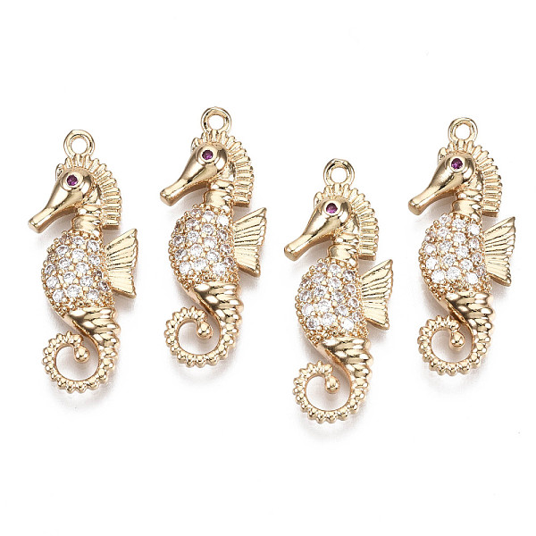 PandaHall Brass Micro Pave Cubic Zirconia Pendants, Sea Horse, Long-Lasting Plated, Light Gold, Clear, 26x10x3mm, Hole: 1.2mm Brass+Cubic...
PandaHall Brass Micro Pave Cubic Zirconia Pendants, Sea Horse, Long-Lasting Plated, Light Gold, Clear, 26x10x3mm, Hole: 1.2mm Brass+Cubic...