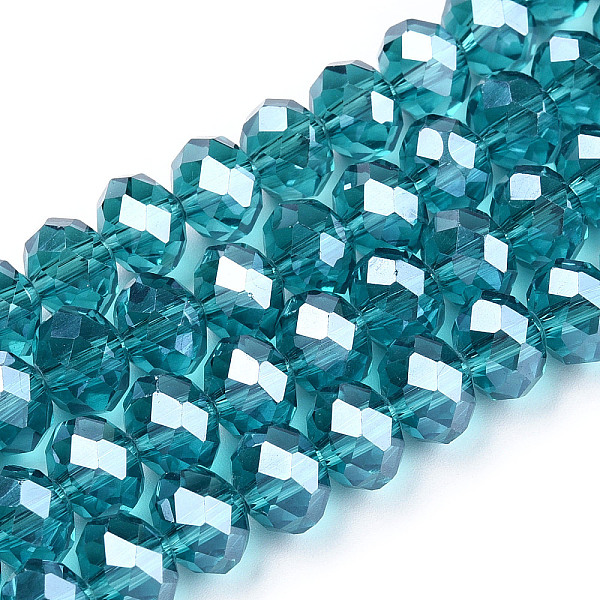 PandaHall Electroplate Glass Beads Strands, Pearl Luster Plated, Faceted, Rondelle, Steel Blue, 2.5x2mm, Hole: 0.4mm, about...
PandaHall Electroplate Glass Beads Strands, Pearl Luster Plated, Faceted, Rondelle, Steel Blue, 2.5x2mm, Hole: 0.4mm, about...
