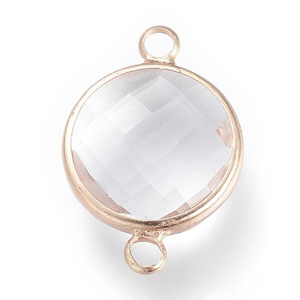 PandaHall Glass Links connectors, with Raw(Unplated) Brass Findings, Faceted, Flat Round, Nickel Free, Clear, 12x6.5x2.5mm, Hole: 2mm Glass...
PandaHall Glass Links connectors, with Raw(Unplated) Brass Findings, Faceted, Flat Round, Nickel Free, Clear, 12x6.5x2.5mm, Hole: 2mm Glass...
