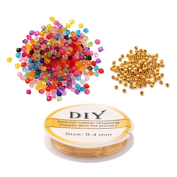 PandaHall DIY Jewelry Making Kits, Including Bicone Transparent Acrylic Beads, 304 Stainless Steel Round Beads and Copper Jewelry Wire..., Multicolor
PandaHall DIY Jewelry Making Kits, Including Bicone Transparent Acrylic Beads, 304 Stainless Steel Round Beads and Copper Jewelry Wire..., Multicolor