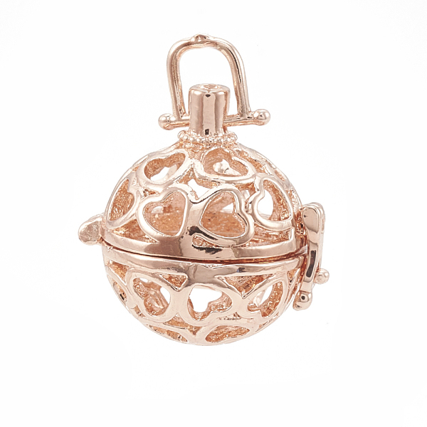 PandaHall Alloy Cage Pendants, For Chime Ball Pendant Making, Hollow, Round, Rose Gold, 20x19.5x15.5mm, Hole: 3x3.5mm, Inner Measure: 13mm...
PandaHall Alloy Cage Pendants, For Chime Ball Pendant Making, Hollow, Round, Rose Gold, 20x19.5x15.5mm, Hole: 3x3.5mm, Inner Measure: 13mm...