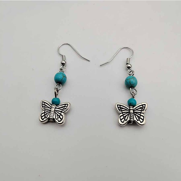 PandaHall Bohemian Tassel Synthetic Turquoise & Alloy Dangle Earrings for Women Synthetic Turquoise
PandaHall Bohemian Tassel Synthetic Turquoise & Alloy Dangle Earrings for Women Synthetic Turquoise