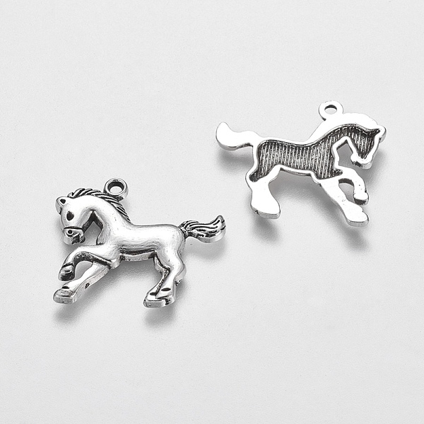 PandaHall Tibetan Style Alloy Pendants, Cadmium Free & Lead Free, Horse, Antique Silver, 27x24x2mm, Hole: 2mm Alloy Horse
PandaHall Tibetan Style Alloy Pendants, Cadmium Free & Lead Free, Horse, Antique Silver, 27x24x2mm, Hole: 2mm Alloy Horse