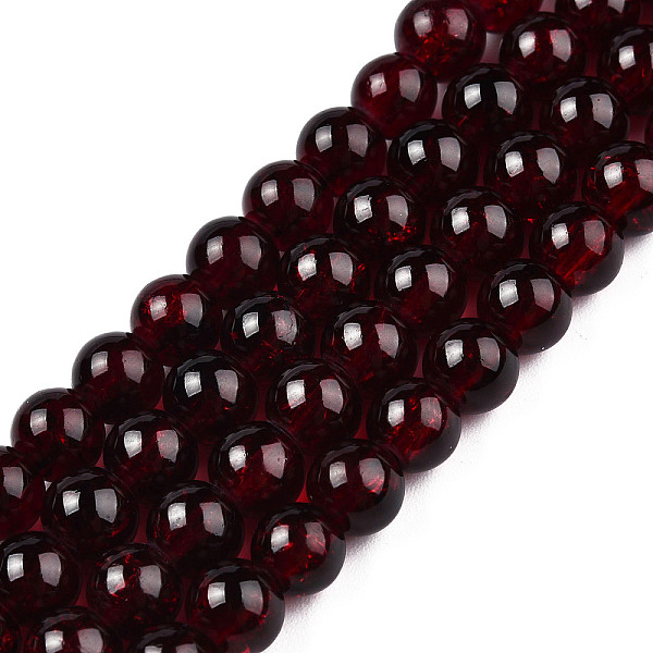 PandaHall Crackle Glass Beads Strands, Round, Dark Red, 6mm, Hole: 1.3~1.6mm, about 133pcs/strand, 31.4 inch Glass Round Red
PandaHall Crackle Glass Beads Strands, Round, Dark Red, 6mm, Hole: 1.3~1.6mm, about 133pcs/strand, 31.4 inch Glass Round Red