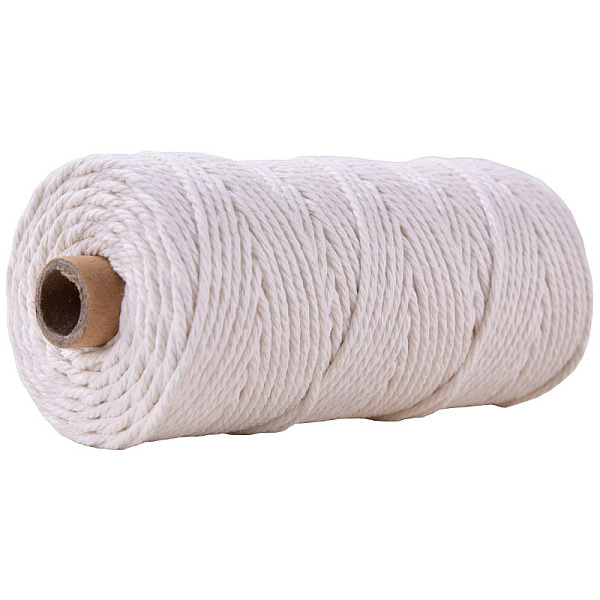 PandaHall Cotton String Threads for Crafts Knitting Making, Ghost White, 3mm, about 109.36 Yards(100m)/Roll Cotton
PandaHall Cotton String Threads for Crafts Knitting Making, Ghost White, 3mm, about 109.36 Yards(100m)/Roll Cotton