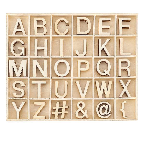 PandaHall Unfinished Wood Letter A~Z & Symbol Pieces Sets, Children Toys, Light Khaki, 29.5x6~29.5x1.5mm, 180pcs/set Wood Mixed Shapes
PandaHall Unfinished Wood Letter A~Z & Symbol Pieces Sets, Children Toys, Light Khaki, 29.5x6~29.5x1.5mm, 180pcs/set Wood Mixed Shapes