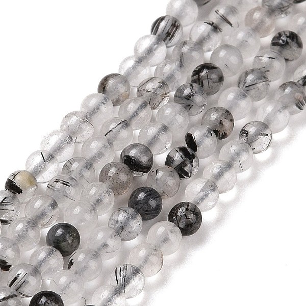 PandaHall Natural Black Rutilated Quartz Beads Strands, Round, 3mm, Hole: 0.6mm, about 139pcs/strand, 15.55 inch(39.5cm) Rutilated Quartz...
PandaHall Natural Black Rutilated Quartz Beads Strands, Round, 3mm, Hole: 0.6mm, about 139pcs/strand, 15.55 inch(39.5cm) Rutilated Quartz...