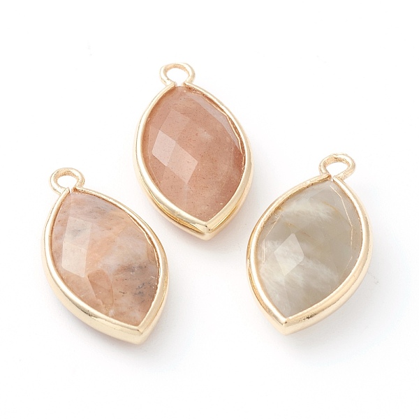PandaHall Natural Sunstone Pendants, with Golden Brass Edge, Faceted, Horse Eye, 22x12x5.5mm, Hole: 1.8mm Sunstone Eye
PandaHall Natural Sunstone Pendants, with Golden Brass Edge, Faceted, Horse Eye, 22x12x5.5mm, Hole: 1.8mm Sunstone Eye
