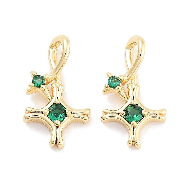 PandaHall Brass with Cubic Zirconia Pendants, Star, Green, Real 18K Gold Plated, 16x9x5mm, Hole: 3.2x2mm Brass+Cubic Zirconia Star Green
PandaHall Brass with Cubic Zirconia Pendants, Star, Green, Real 18K Gold Plated, 16x9x5mm, Hole: 3.2x2mm Brass+Cubic Zirconia Star Green