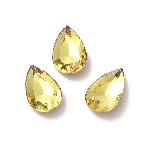PandaHall Glass Rhinestone Cabochons, Point Back & Back Plated, Faceted, Teardrop, Citrine, 8x5x2.5mm Glass Rhinestone Teardrop Orange
PandaHall Glass Rhinestone Cabochons, Point Back & Back Plated, Faceted, Teardrop, Citrine, 8x5x2.5mm Glass Rhinestone Teardrop Orange