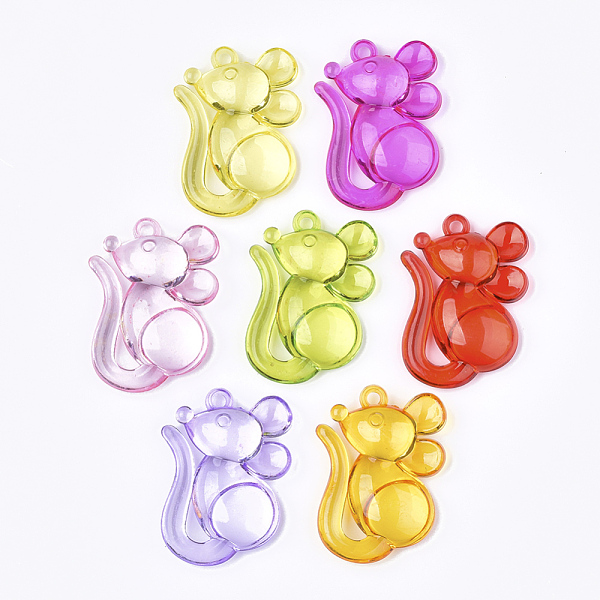 PandaHall Transparent Acrylic Big Pendants, Mouse, Mixed Color, 50x35x11mm, Hole: 3mm, about 50pcs/500g Acrylic Mouse Multicolor
PandaHall Transparent Acrylic Big Pendants, Mouse, Mixed Color, 50x35x11mm, Hole: 3mm, about 50pcs/500g Acrylic Mouse Multicolor