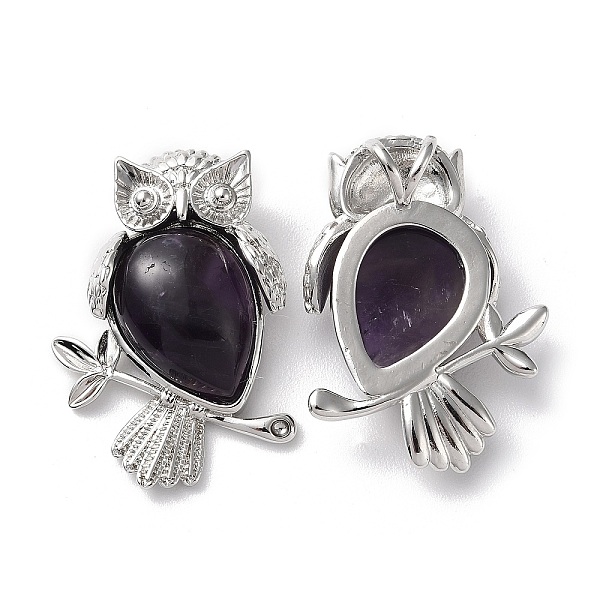 PandaHall Natural Amethyst Teardrop Pendant Rhinestone Settings, Rack Plating Platinum Plated Brass Owl Charms, Long-Lasting Plated, Fit for...
PandaHall Natural Amethyst Teardrop Pendant Rhinestone Settings, Rack Plating Platinum Plated Brass Owl Charms, Long-Lasting Plated, Fit for...