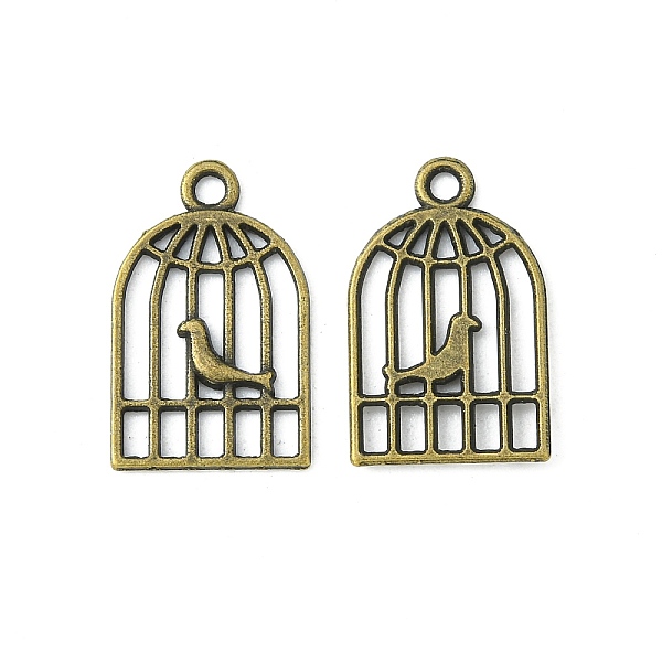 PandaHall Tibetan Style Alloy Pendants, Lead Free and Cadmium Free, Birdcage, Antique Bronze, 19x12x2mm, Hole: 2mm Alloy Bird
PandaHall Tibetan Style Alloy Pendants, Lead Free and Cadmium Free, Birdcage, Antique Bronze, 19x12x2mm, Hole: 2mm Alloy Bird