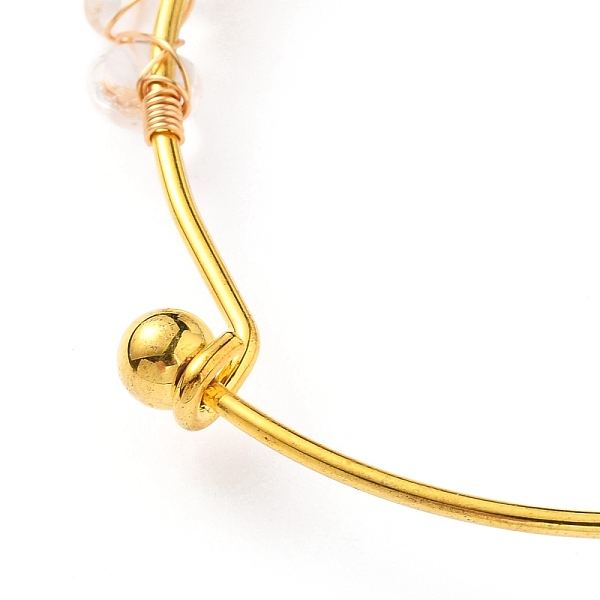 PandaHall Natural Mixed Stone Chips Beads Bangles, with Golden Copper Wire, 3/8 inch(0.85cm), Inner Diameter: 2-1/2 inch(6.2cm) Mixed Stone
PandaHall Natural Mixed Stone Chips Beads Bangles, with Golden Copper Wire, 3/8 inch(0.85cm), Inner Diameter: 2-1/2 inch(6.2cm) Mixed Stone