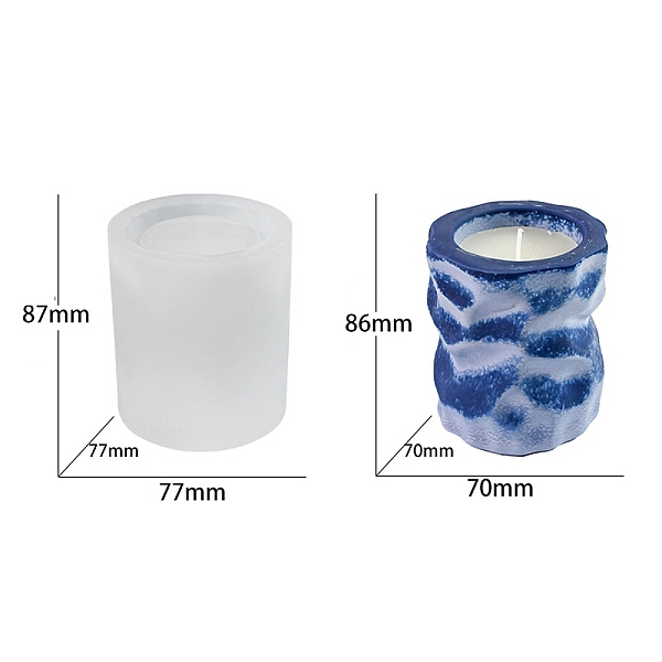PandaHall Food Grade Irregular Column DIY Silicone Candle Molds, for Candle Making, White, 7.7x8.7cm Silicone Column White
PandaHall Food Grade Irregular Column DIY Silicone Candle Molds, for Candle Making, White, 7.7x8.7cm Silicone Column White