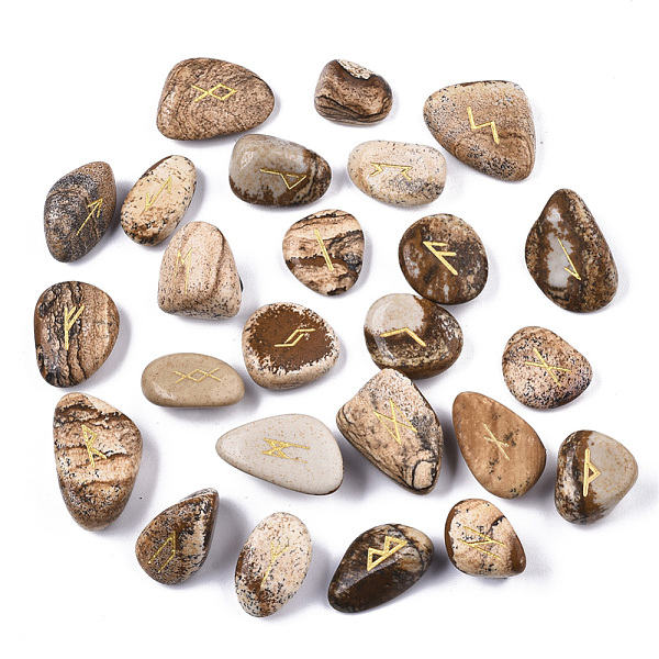 PandaHall Natural Picture Jasper Beads, Tumbled Stone, Healing Stones for Chakras Balancing, Crystal Therapy, Meditation, Reiki, Divination...
PandaHall Natural Picture Jasper Beads, Tumbled Stone, Healing Stones for Chakras Balancing, Crystal Therapy, Meditation, Reiki, Divination...