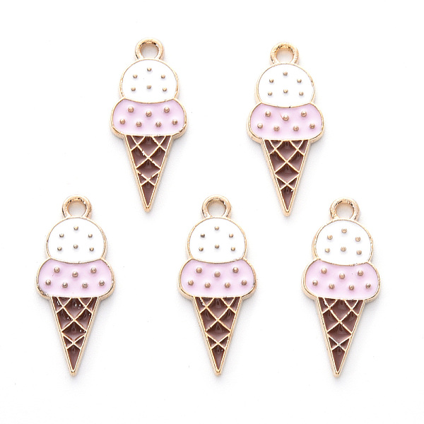 PandaHall Alloy Enamel Pendants, Cadmium Free & Lead Free, Light Gold, Ice Cream, Pink, 23x10x1.5mm, Hole: 1.8mm Alloy+Enamel Food Pink
PandaHall Alloy Enamel Pendants, Cadmium Free & Lead Free, Light Gold, Ice Cream, Pink, 23x10x1.5mm, Hole: 1.8mm Alloy+Enamel Food Pink