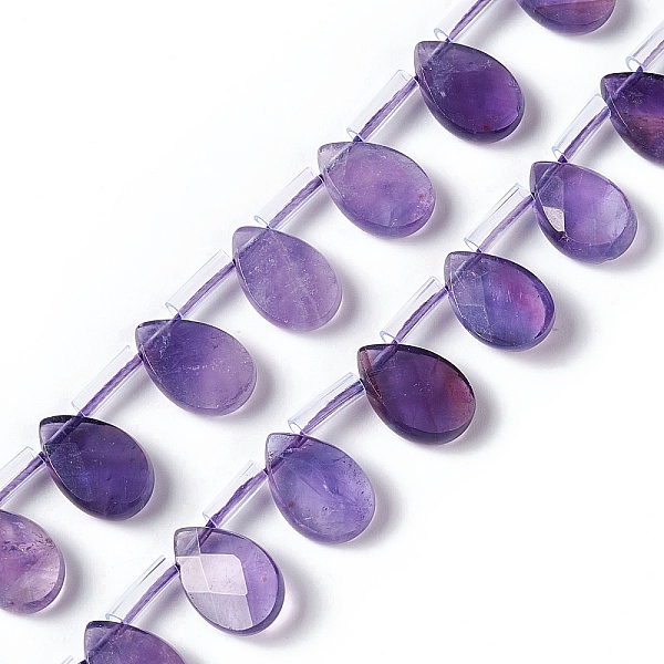 PandaHall Natural Amethyst Beads Strands, Top Drilled Beads, Faceted, Teardrop, 12x8x4mm, Hole: 0.7mm, about 32pcs/strand, 15.08~15.24 inch...
PandaHall Natural Amethyst Beads Strands, Top Drilled Beads, Faceted, Teardrop, 12x8x4mm, Hole: 0.7mm, about 32pcs/strand, 15.08~15.24 inch...