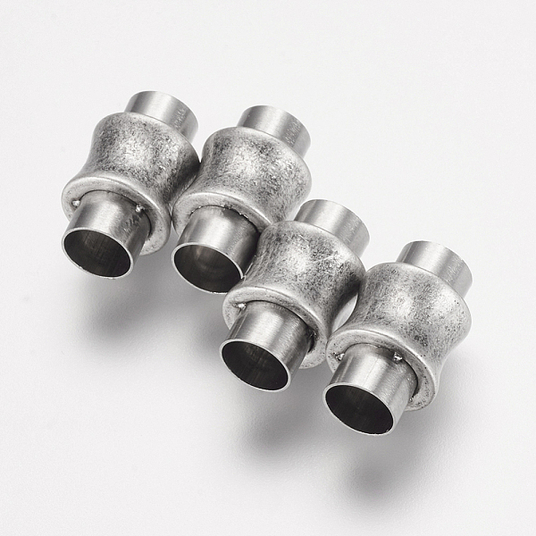 PandaHall 304 Stainless Steel Magnetic Clasps with Glue-in Ends, Vase, Antique Silver, 16.5x10mm, Hole: 6mm Stainless Steel Vase
PandaHall 304 Stainless Steel Magnetic Clasps with Glue-in Ends, Vase, Antique Silver, 16.5x10mm, Hole: 6mm Stainless Steel Vase