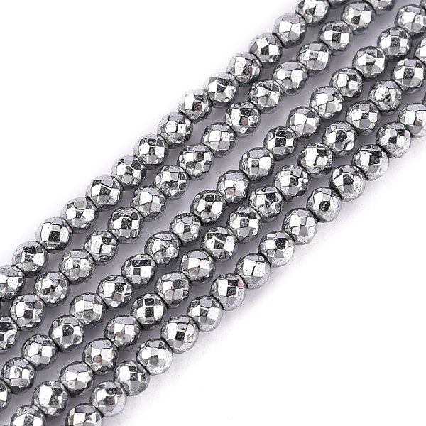 PandaHall Non-Magnetic Synthetic Hematite Beads Strands, Faceted, Round, Silver Plated, 2mm, Hole: 1mm Non-magnetic Hematite Round Silver
PandaHall Non-Magnetic Synthetic Hematite Beads Strands, Faceted, Round, Silver Plated, 2mm, Hole: 1mm Non-magnetic Hematite Round Silver