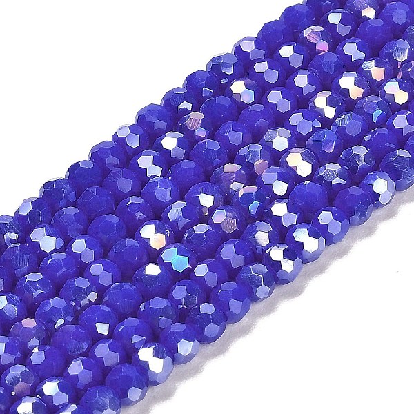 PandaHall Opaque Glass Beads Stands, AB Color, Faceted(32 Facets), Round, Mauve, 4.5x4mm, Hole: 1mm, about 87~93pcs/strand, 32~33cm Glass..., Purple
PandaHall Opaque Glass Beads Stands, AB Color, Faceted(32 Facets), Round, Mauve, 4.5x4mm, Hole: 1mm, about 87~93pcs/strand, 32~33cm Glass..., Purple