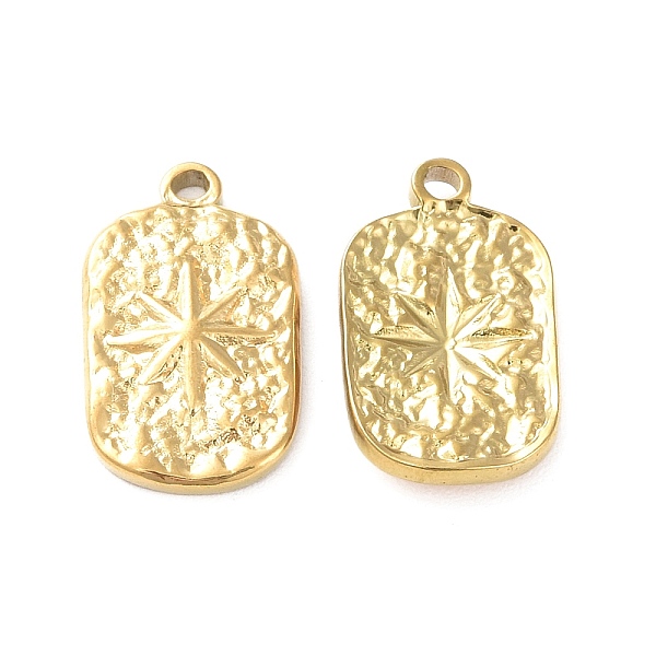 PandaHall Ion Plating(IP) 304 Stainless Steel Pendants, Textured, Rectangle with Star Charm, Golden, 18x10.5x3mm, Hole: 1.2mm 304 Stainless...
PandaHall Ion Plating(IP) 304 Stainless Steel Pendants, Textured, Rectangle with Star Charm, Golden, 18x10.5x3mm, Hole: 1.2mm 304 Stainless...