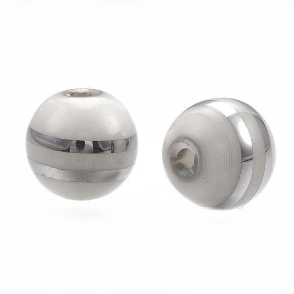 PandaHall Electroplate Glass Beads, Stripe Round, Silver, 8mm, Hole: 1mm, 300pcs/bag Glass Stripe Silver
PandaHall Electroplate Glass Beads, Stripe Round, Silver, 8mm, Hole: 1mm, 300pcs/bag Glass Stripe Silver