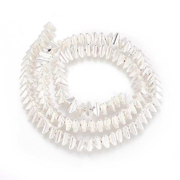 PandaHall Electroplated Non-magnetic Synthetic Hematite Beads Strands, Long-Lasting Plated, Triangle, Silver Plated, 6~7x6~7x3.5mm, Hole...
PandaHall Electroplated Non-magnetic Synthetic Hematite Beads Strands, Long-Lasting Plated, Triangle, Silver Plated, 6~7x6~7x3.5mm, Hole...
