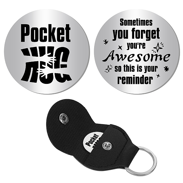 PandaHall CREATCABIN Pocket Hug Token Long Distance Relationship Keepsake Stainless Steel Double Sided Inspirational Gift with PU Leather...
PandaHall CREATCABIN Pocket Hug Token Long Distance Relationship Keepsake Stainless Steel Double Sided Inspirational Gift with PU Leather...