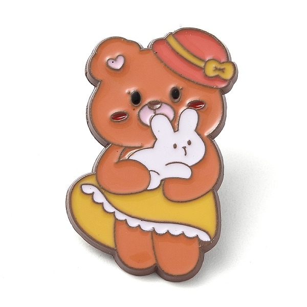 PandaHall Bear with Rabbit Enamel Pins, Coffee Zinc Alloy Badge for Women, Gold, 33x19.5x2mm Alloy+Enamel Bear Gold
PandaHall Bear with Rabbit Enamel Pins, Coffee Zinc Alloy Badge for Women, Gold, 33x19.5x2mm Alloy+Enamel Bear Gold