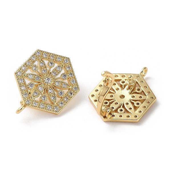 PandaHall Rack Plating Brass Micro Pave Clear Cubic Zirconia Twister Clasps, Cadmium Free & Lead Free, Hexagon, Long-Lasting Plated, Real...
PandaHall Rack Plating Brass Micro Pave Clear Cubic Zirconia Twister Clasps, Cadmium Free & Lead Free, Hexagon, Long-Lasting Plated, Real...