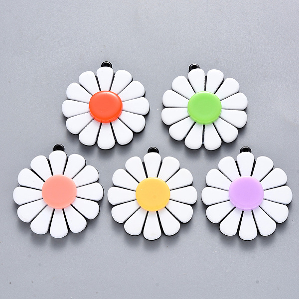PandaHall Cellulose Acetate(Resin) Pendants, Flower, Mixed Color, 36x33x6mm, Hole: 1.4mm Cellulose Acetate Flower Multicolor
PandaHall Cellulose Acetate(Resin) Pendants, Flower, Mixed Color, 36x33x6mm, Hole: 1.4mm Cellulose Acetate Flower Multicolor