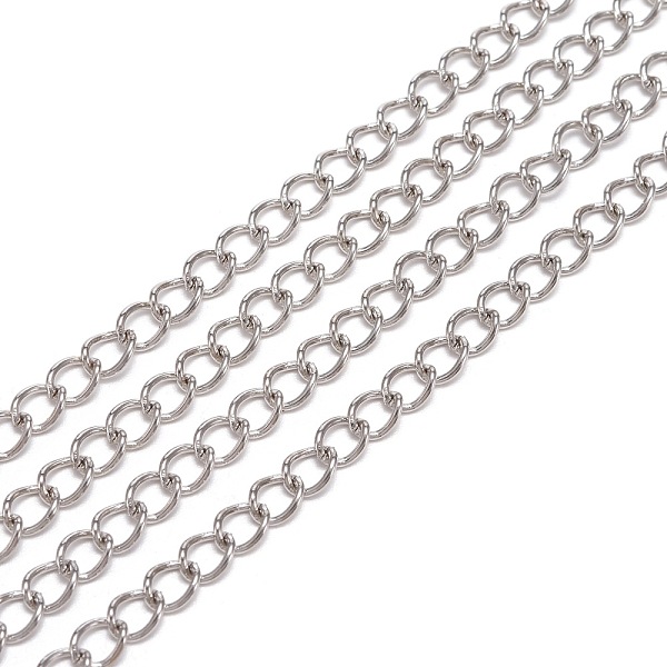PandaHall Iron Twisted Chains, Unwelded, with Spool, Oval, Platinum, 5x3.5x0.7mm, about 328.08 Feet(100m)/roll Iron
PandaHall Iron Twisted Chains, Unwelded, with Spool, Oval, Platinum, 5x3.5x0.7mm, about 328.08 Feet(100m)/roll Iron