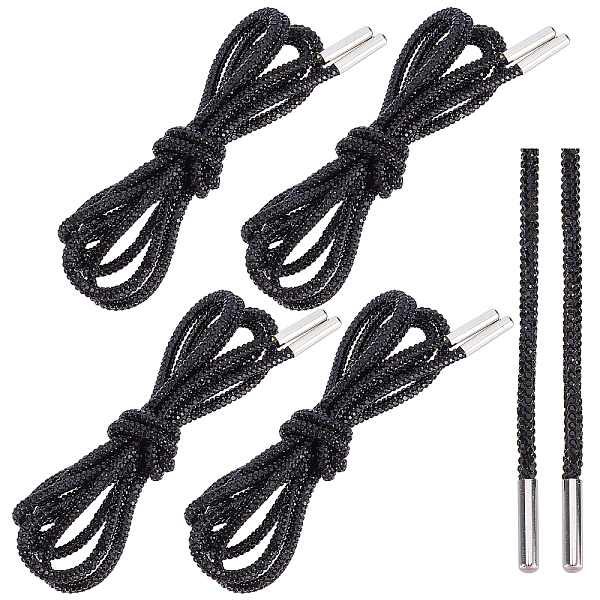 PandaHall GORGECRAFT 4Pcs 1.2M Crystal Rhinestone Shoe Laces Glitter Rope Bling Bling Shiny Round Shoelaces Drawstring Cords Replacement..., Black
PandaHall GORGECRAFT 4Pcs 1.2M Crystal Rhinestone Shoe Laces Glitter Rope Bling Bling Shiny Round Shoelaces Drawstring Cords Replacement..., Black