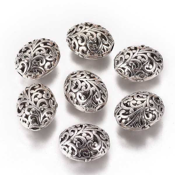 PandaHall Tibetan Style Filigree Beads, Cadmium Free & Nickel Free & Lead Free, Oval, Antique Silver, 21x17x13mm, Hole: 3mm Alloy Oval
PandaHall Tibetan Style Filigree Beads, Cadmium Free & Nickel Free & Lead Free, Oval, Antique Silver, 21x17x13mm, Hole: 3mm Alloy Oval
