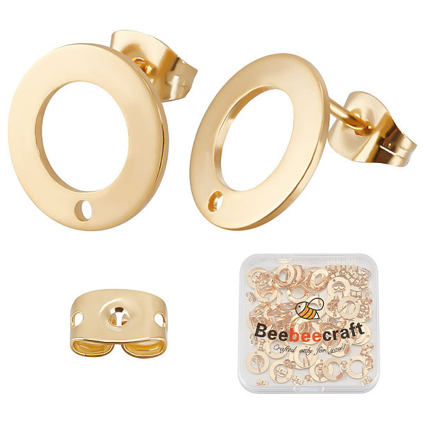 PandaHall Beebeecraft 1 Box 50Pcs Round Flat Stud 24K Gold Plated Stainless Steel Donut Blank Post Earring Studs with Loop Hole and Ear Nuts...
PandaHall Beebeecraft 1 Box 50Pcs Round Flat Stud 24K Gold Plated Stainless Steel Donut Blank Post Earring Studs with Loop Hole and Ear Nuts...