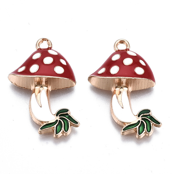 PandaHall Autumn Theme Eco-Friendly Alloy Enamel Pendants, Cadmium Free & Lead Free & Nickel Free, Mushroom, Light Gold, Red, 26x16x5mm...
PandaHall Autumn Theme Eco-Friendly Alloy Enamel Pendants, Cadmium Free & Lead Free & Nickel Free, Mushroom, Light Gold, Red, 26x16x5mm...
