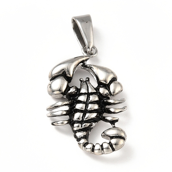 PandaHall Vacuum Plating 304 Stainless Steel Pendants, Crab, Antique Silver, 32~33x20x4.5mm, Hole: 7~10x3~4mm 304 Stainless Steel Crab
PandaHall Vacuum Plating 304 Stainless Steel Pendants, Crab, Antique Silver, 32~33x20x4.5mm, Hole: 7~10x3~4mm 304 Stainless Steel Crab