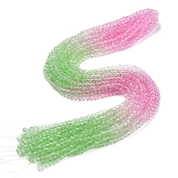 PandaHall Transparent Glass Beads Strands, Segmented Multi-color Beads, Faceted(32 Facets), Round, Pearl Pink, 4~4.5mm, Hole: 1mm, about...
PandaHall Transparent Glass Beads Strands, Segmented Multi-color Beads, Faceted(32 Facets), Round, Pearl Pink, 4~4.5mm, Hole: 1mm, about...